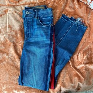 EXPRESS Stretch Jeggings with Side Stripes